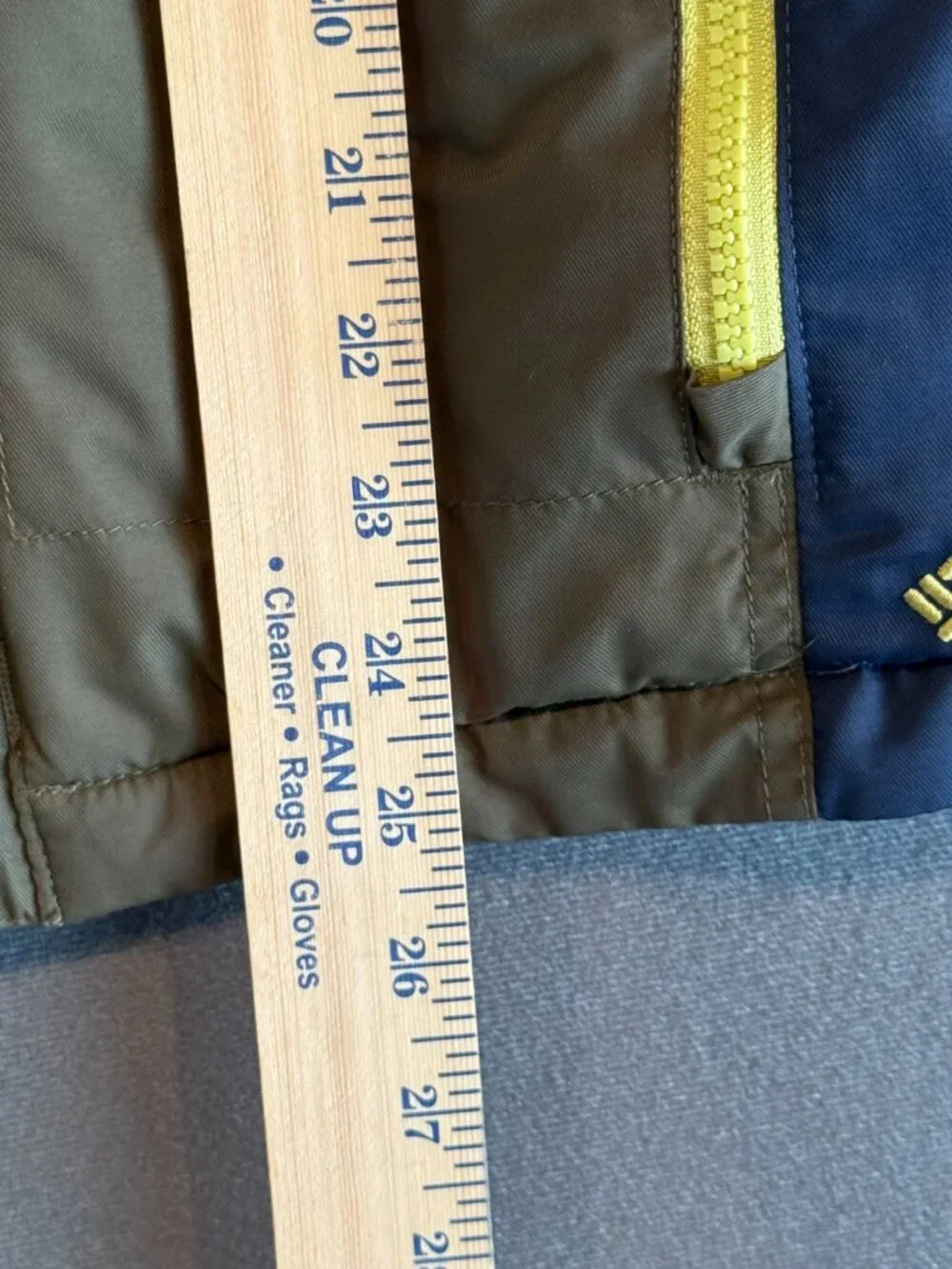 Columbia Omni-Tech Kids Waterproof Insulated Ski Jacket Gray Navy 10/12